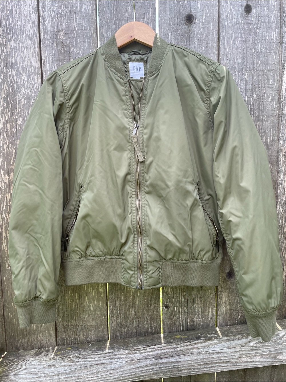 GAP Military Green Flight Bomber Jacket